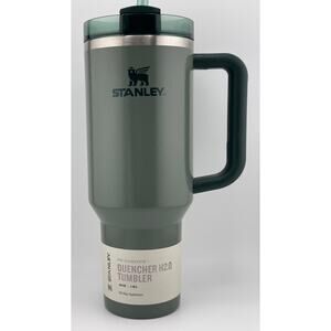 Stanley Quencher H2.0 FlowState Tumbler 40oz, HAMMERTONE GREEN; HTF TUMBLER